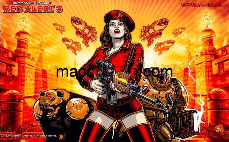 红色警戒3 Mac中文版 Red Alert 3 for Mac 中文破解版下载 红警即时战略游戏