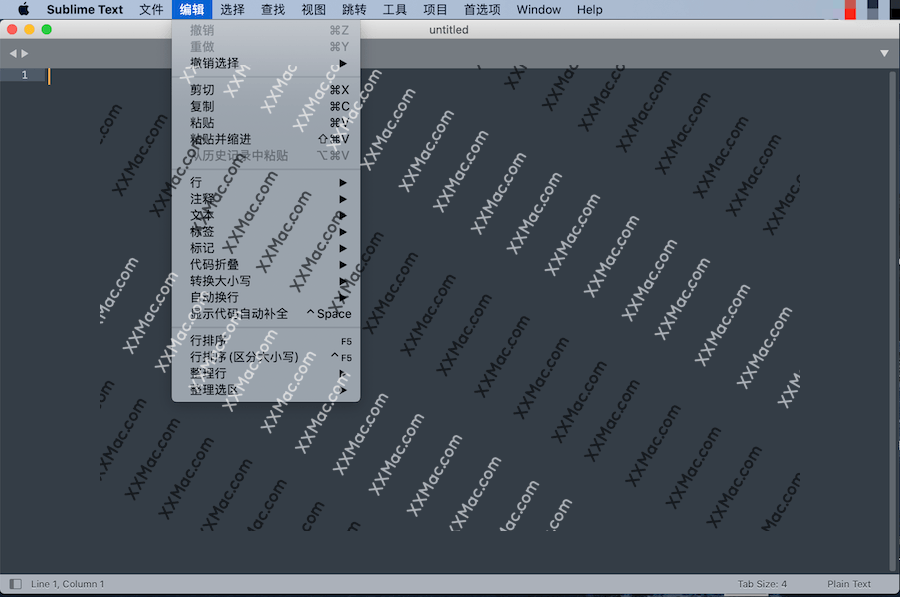 Sublime Text for Mac v4.0(4134) 中文破解版下载 代码编辑器