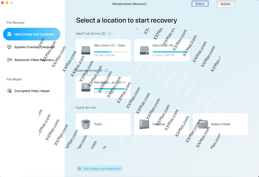 Recoverit for Mac v10.5.0 英文破解版 数据恢复软件