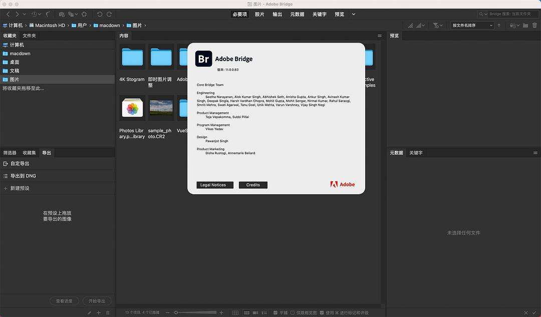 Adobe Bridge 2021 M1 芯片版 v11.1.0 中文免激活版下载 Br资源管理软件