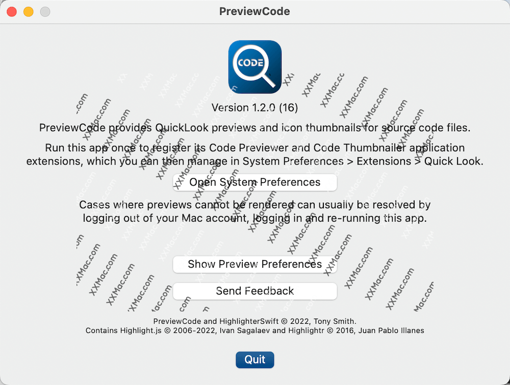 PreviewCode for Mac v1.2.0 英文破解版 代码预览工具