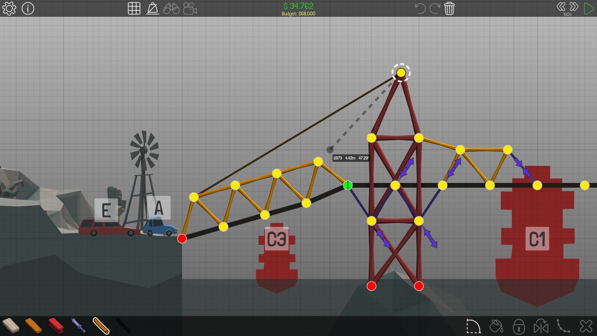 桥梁建造师 Poly Bridge for Mac v5.3.5p8 中文破解版下载 模拟造桥游戏